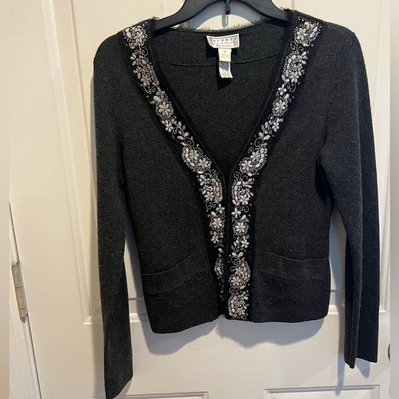 Talbots Sweaters - Talbots dark grey cardigan size S